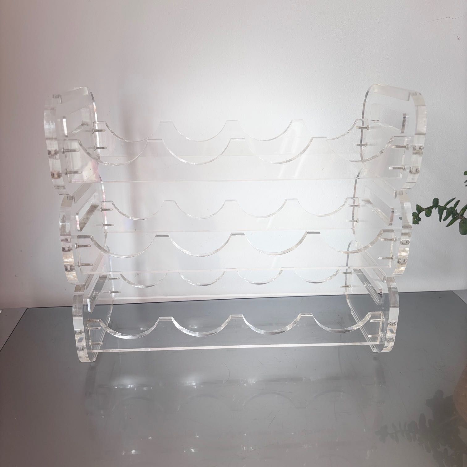 stojak na wino plexi modułowy