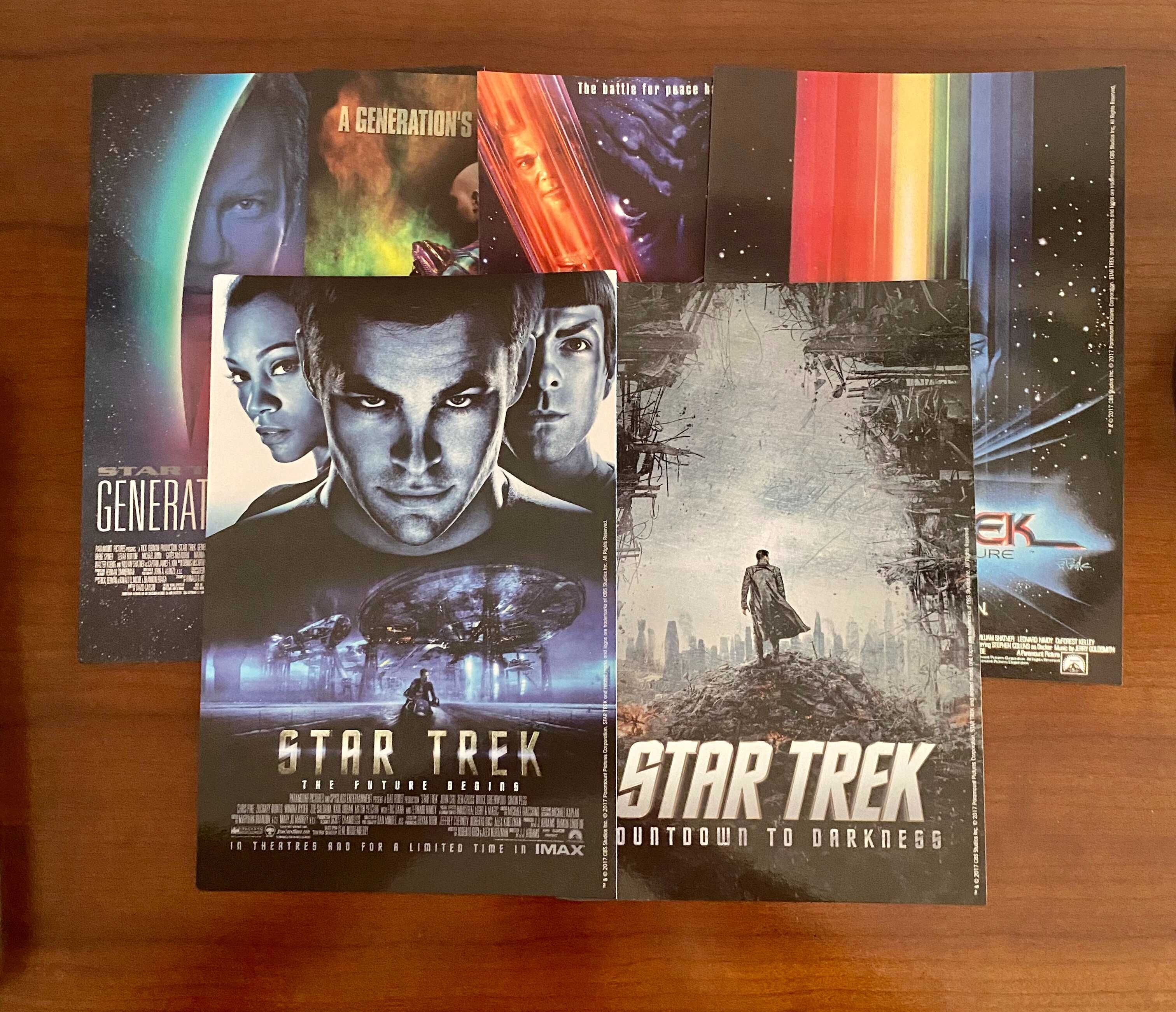 Mini posters Star Trek em caixa metalica