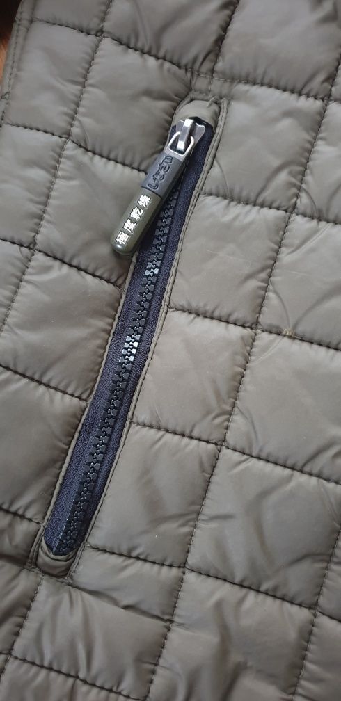 Superdry Kurtka ocieplana khaki oliwkowa S