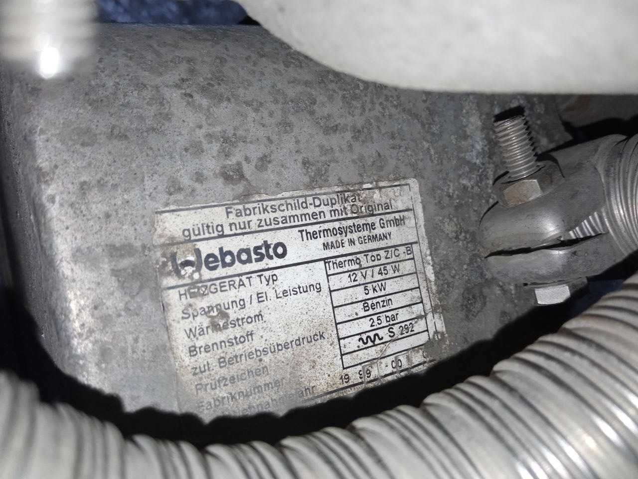 Webasto Вебасто Mercedes-Benz W210 3.2 V6 A2105062340 A2105004398
