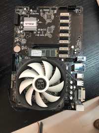 Mother Board ASRock H110 PRO BTC + Memória + M2 + PENTIUM