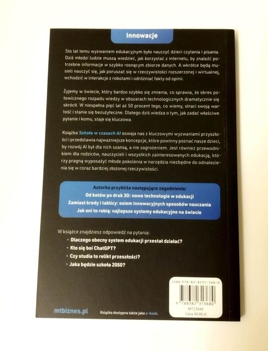 Szkoła w czasach AI-Jak przygotować dzieci na wezwania jutra Michalska