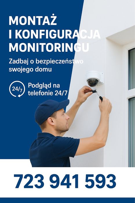 montaż monitoringu, monitoring