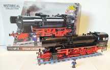COBI 6283 - Lokomotywa DR BR 52/TY2 + silnik, światła i LEGO 40647