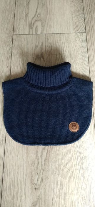 Komin H&M szalik z polarem dla dzieci granatowy