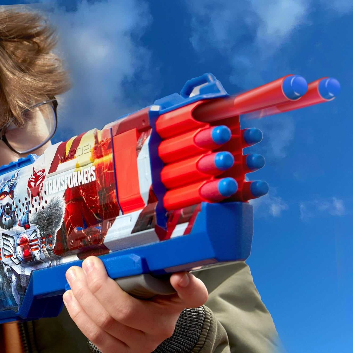 Nerf Optimus Dart F9715 Hasbro Нерф Трансформери Оптимус Прайм бластер