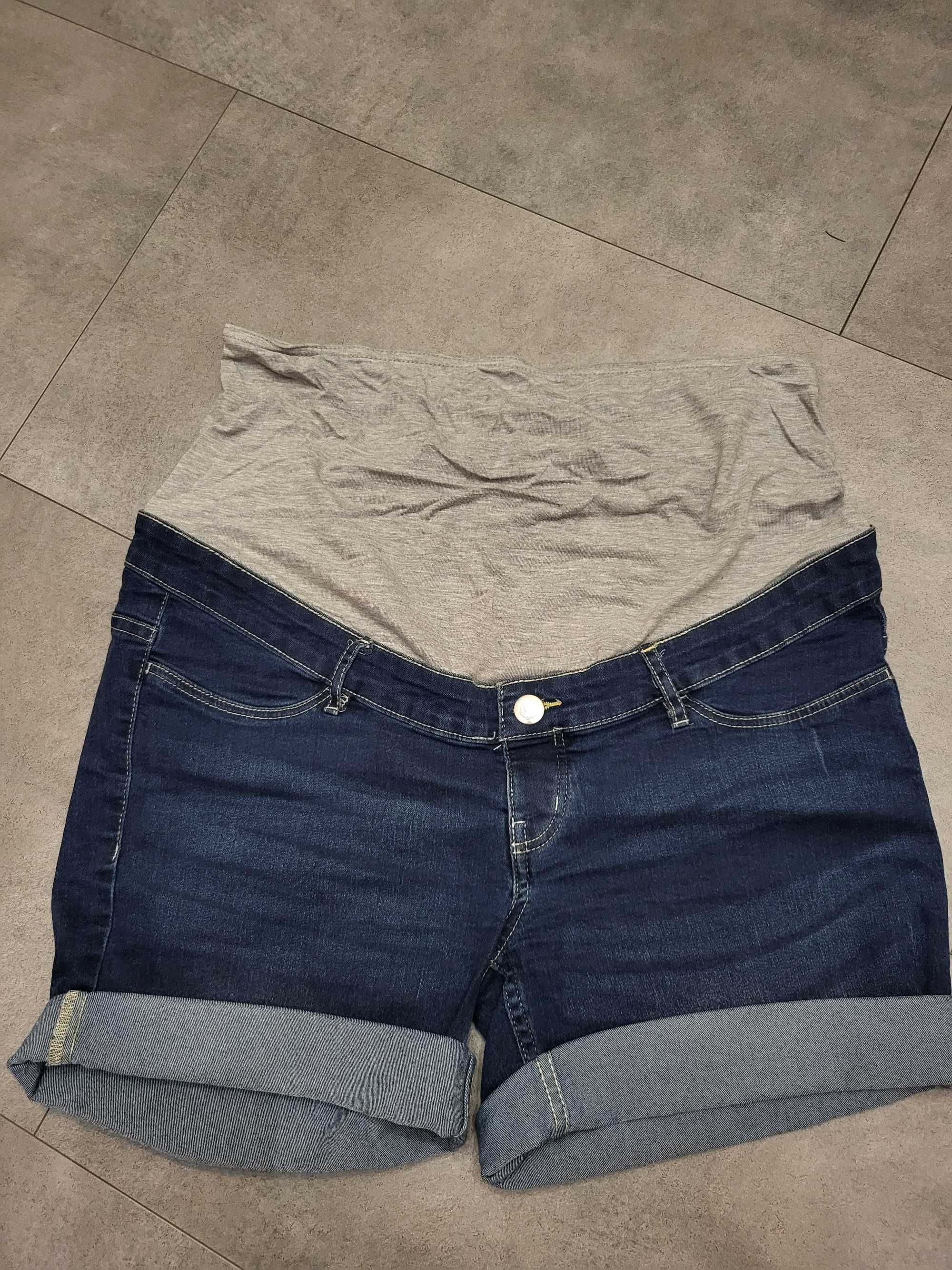 Paka ubrań ciążowych Zestaw legginsy jeansy bluzki szorty rozm. M/L
