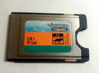 Czytnik kart 5in1 PCMCIA obsługa  SM, SD, MMC, MS, MS Pro