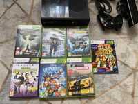 Xbox 360, kinect, pad, dysk twardy 500 GB, gry