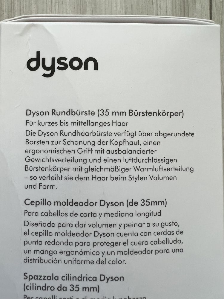 Расческа Dyson Vented Barrel brush 35mm Iron/Fuchsia