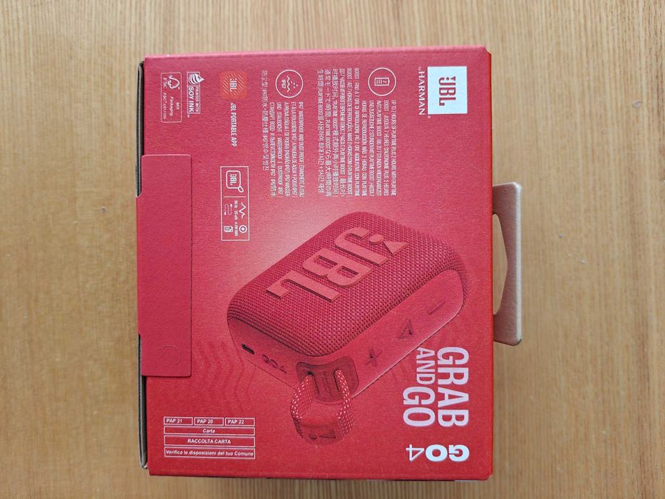 100% NOWY głośnik bluetooth JBL GO 4 - red / czerwony, Najtaniej