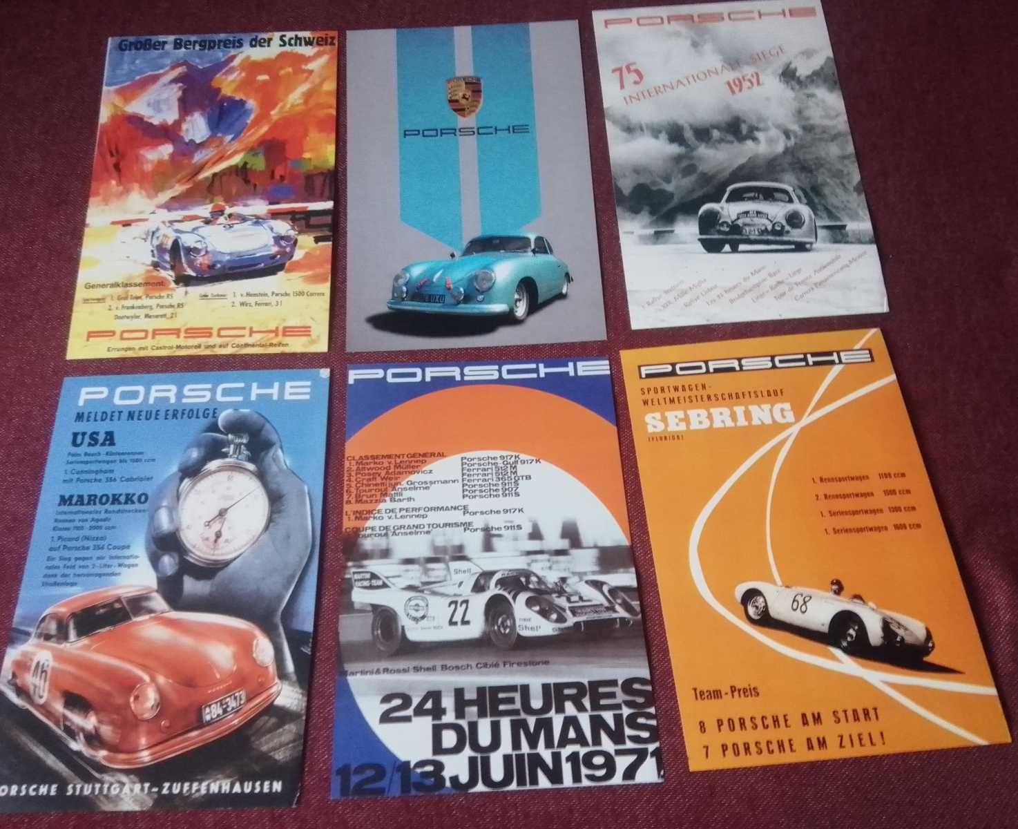 Stare plakaty Porsche - reprint do aranżacji wnętrza