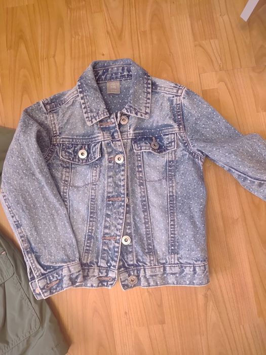 Kurtka jeansowa dla dziewczynki 116
