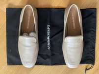 Skórzane mokasyny Emporio Armani
