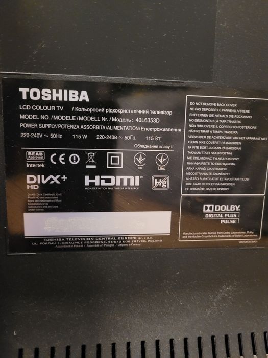 Telewizor Toshiba 40 cali