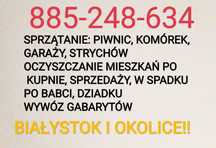 Sprzątanie,oczyszczanie likwidacja mieszkań,domów,piwnic,wywóz mebli