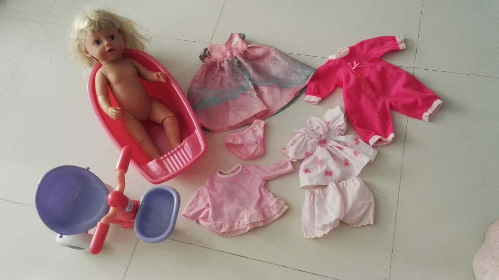 Lalka Baby Born starsza siostra z rowerkiem   x