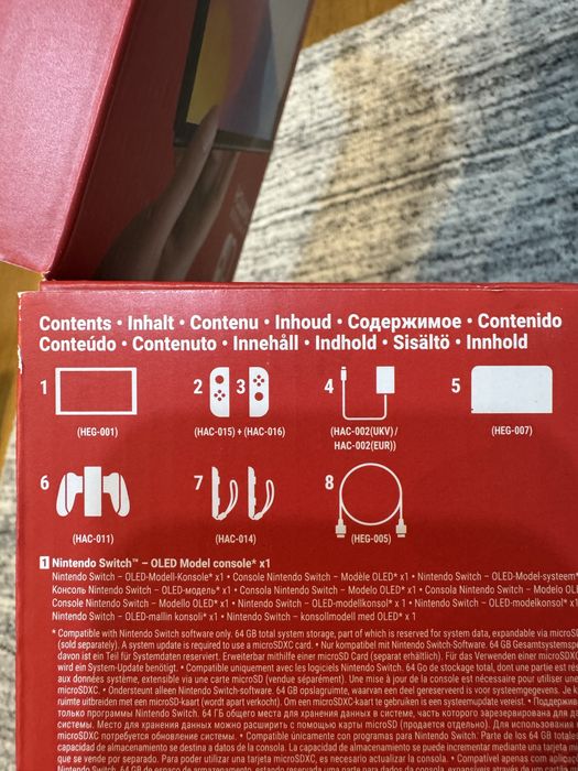 Białe nintendo switch oled