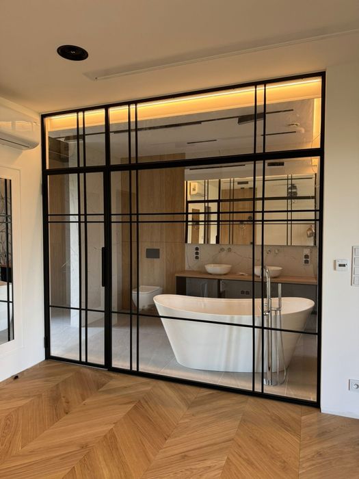 Ścianka loft, drzwi loftowe