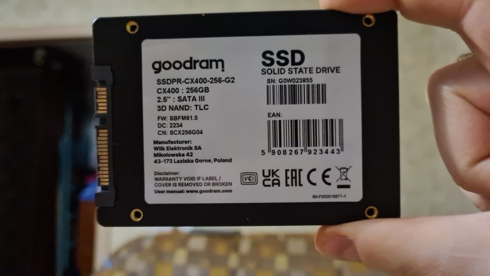 Ssd goodram cx400 256 gb