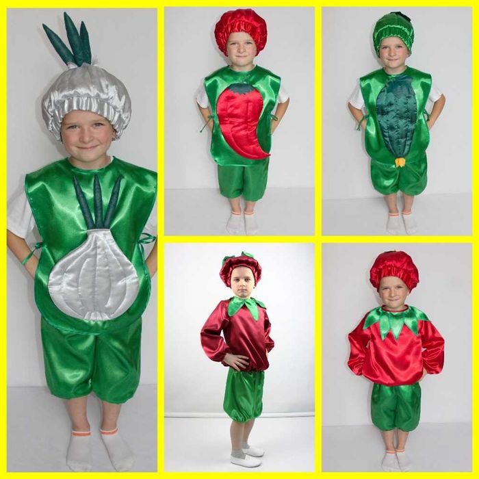 Карнавальний костюм перец огурец помидор чеснок буряк овощи