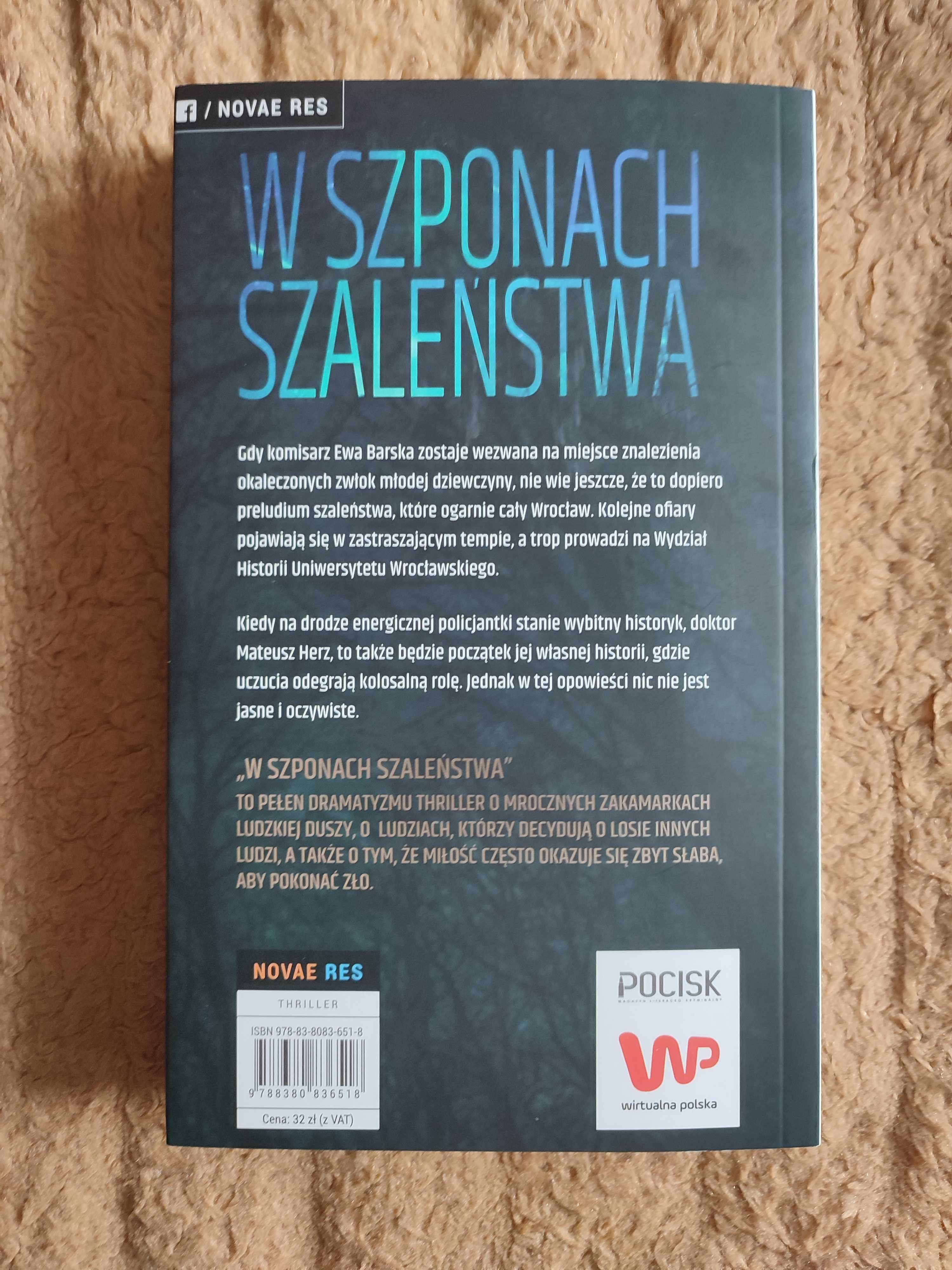 W szponach szaleństwa. Lingas-Łoniewska. Powieść thriller