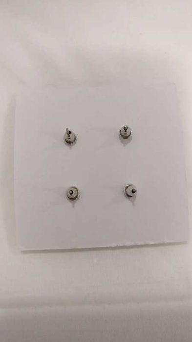 Pack de 2 brincos de prata com zirconias