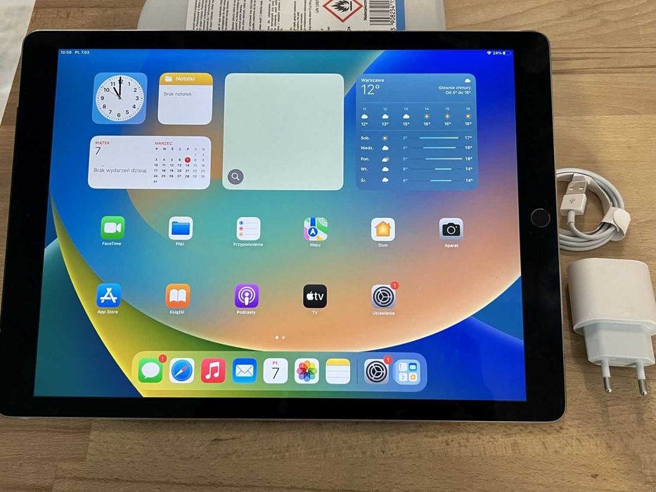 iPad Pro 12.9" 128GB WIFI Cellular LTE Space Grey Pencil Gwar FV23%