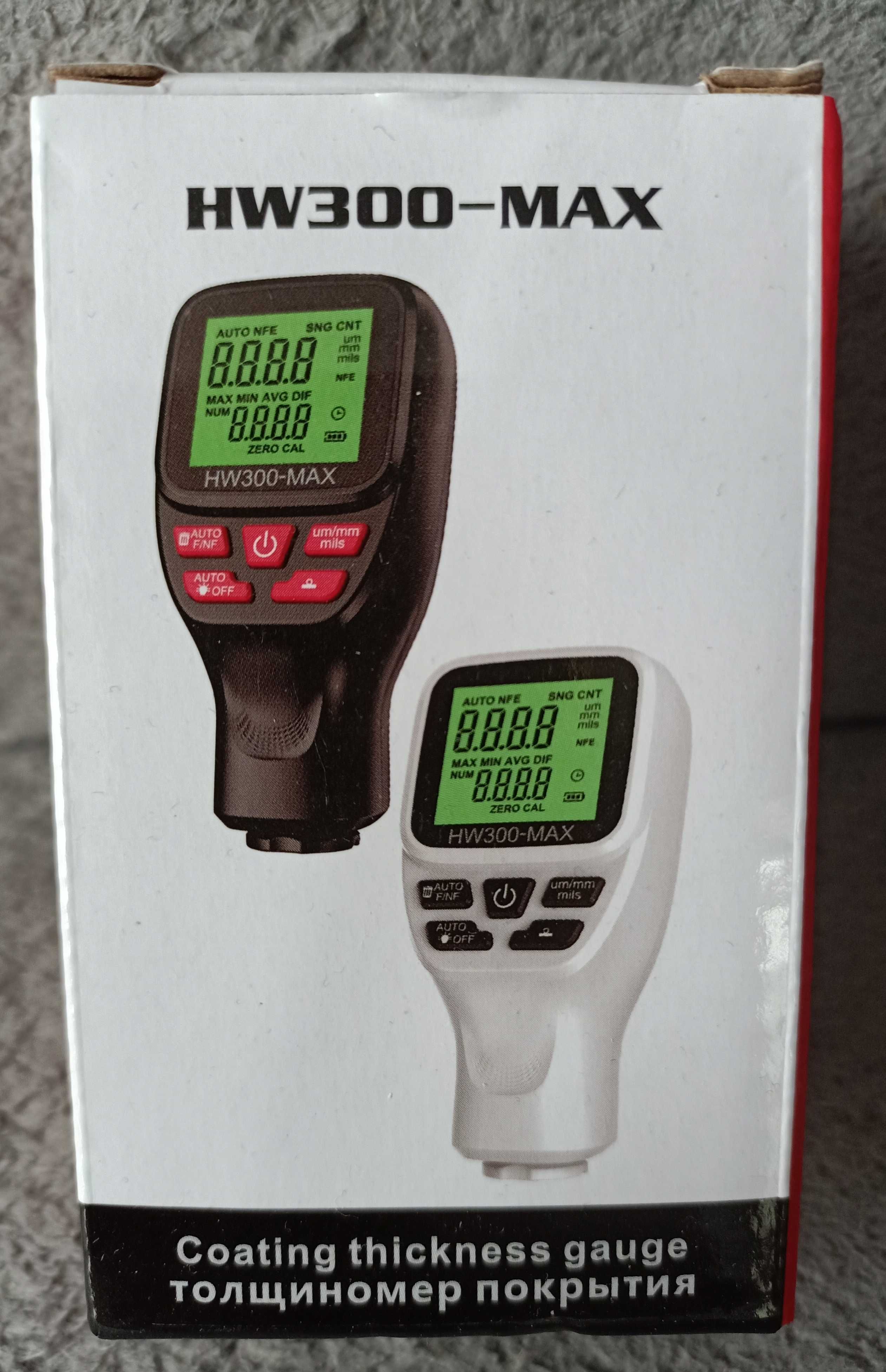 Miernik Tester grubości lakieru samochodowego 0-2000UM - HW300-MAX