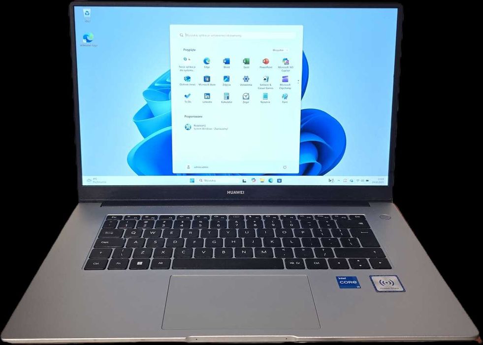 Laptop Huawei Matebook D15 15,6 " Intel Core i3 8 GB / 256 GB srebrny