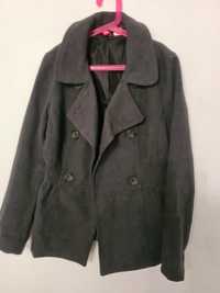 Szary trencz płaszczyk kurtka z baskinką H&M !