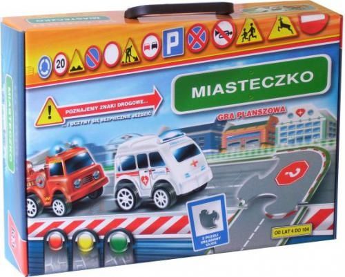 Gra Planszowa, dla dzieci -Miasteczko