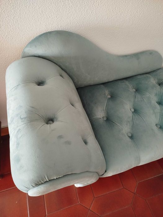 Banqueta turquesa elegante Gato Preto