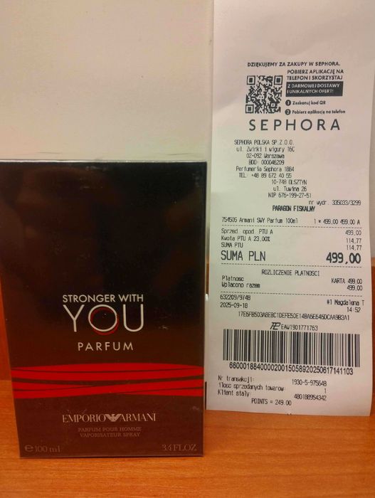 Armani Stronger With You Parfum 100 ml – elegancja i pewność siebie