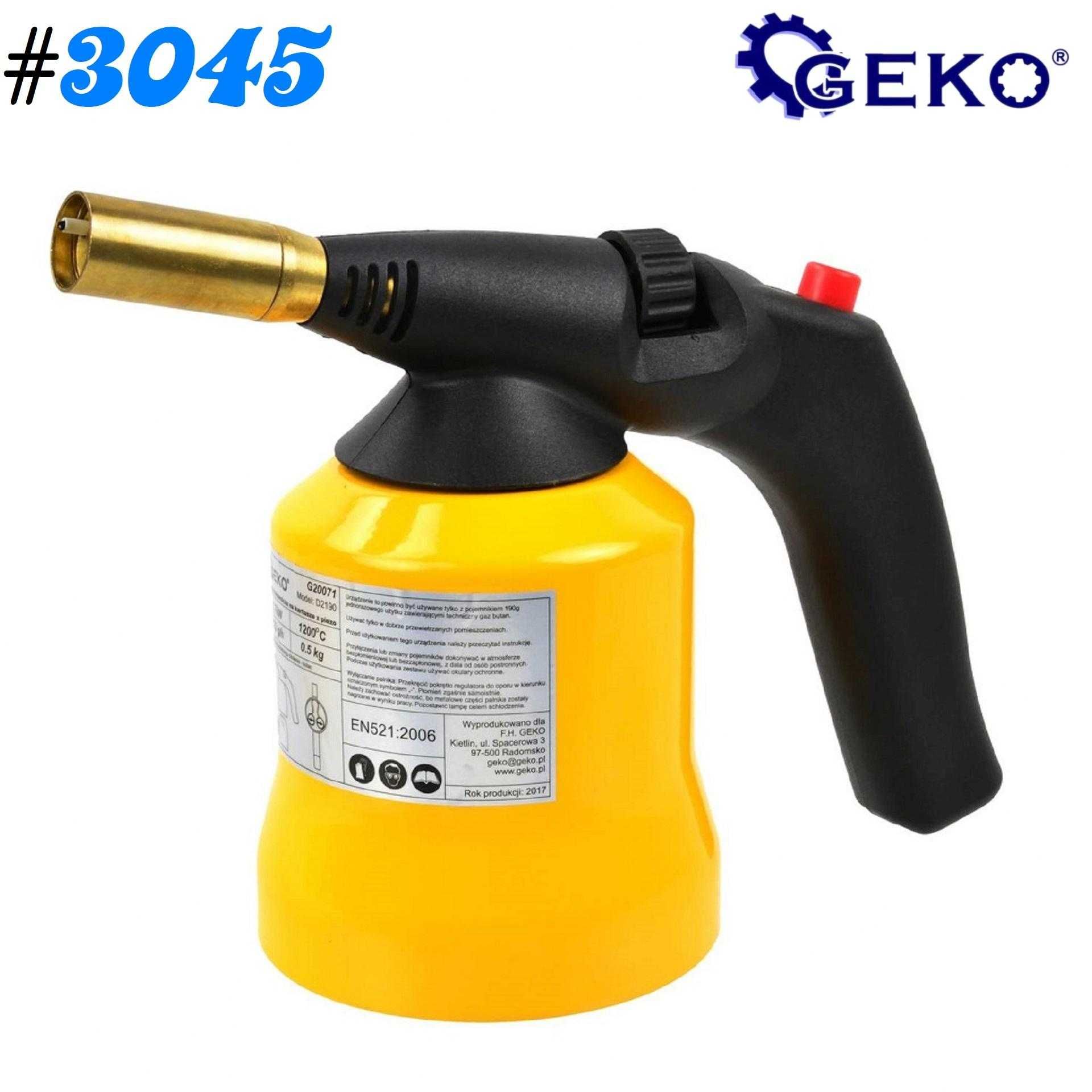 #3045 Lampa lutownicza na kartusze 190g z PIEZO palnik gazowy