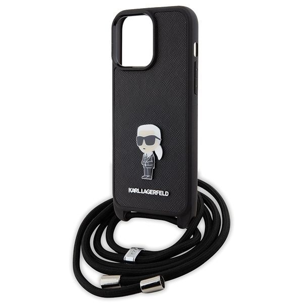 Karl Lagerfeld Etui iPhone 15 Pro Max Crossbody Czarny