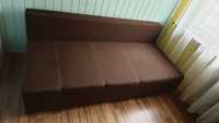 Sofa kanapa rozkładana brązowa BRW