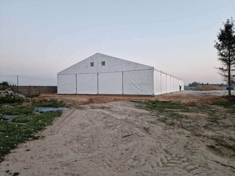 Używana hala magazynowa 20x50x4m pcv