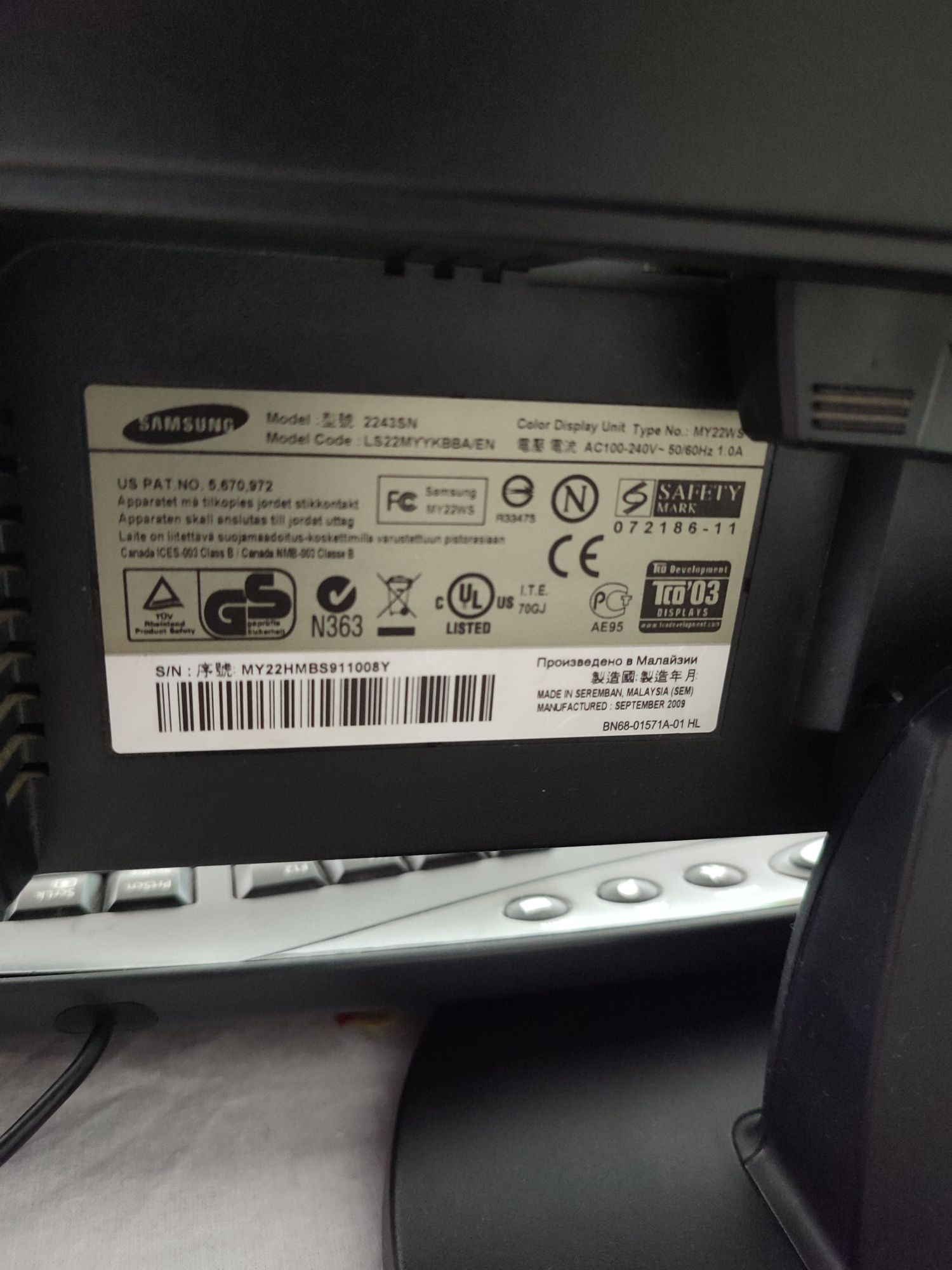 Монітор Samsung в гарному стані