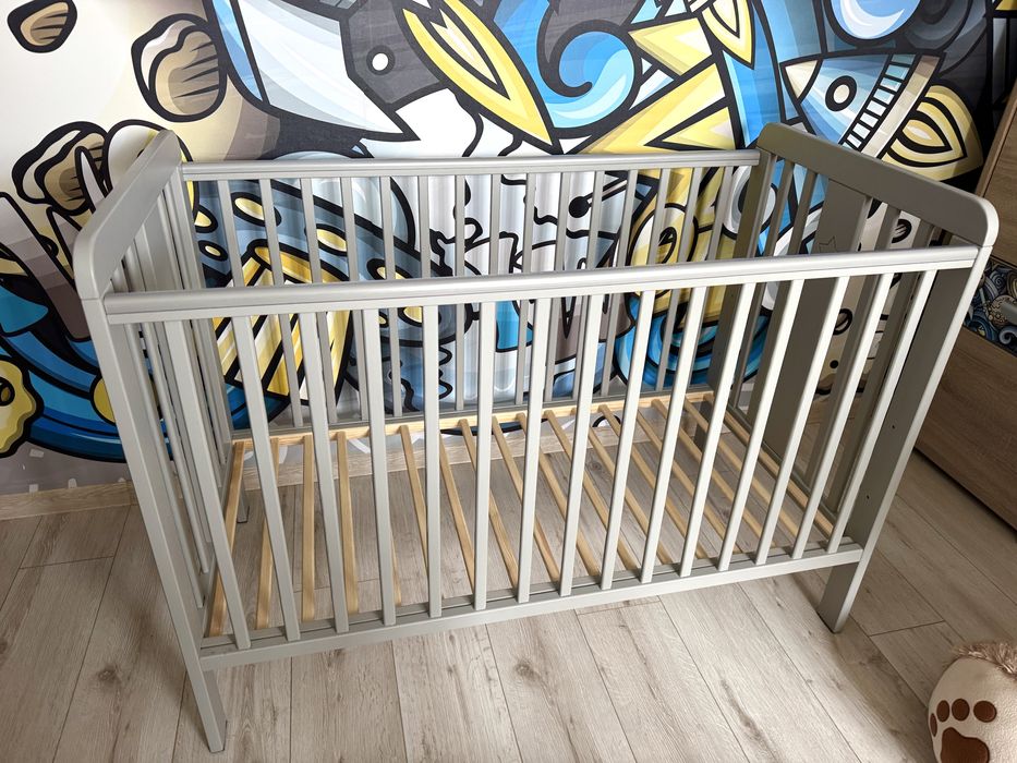 Łóżeczko Woodies Star Cot 120x60 cm + przewijak