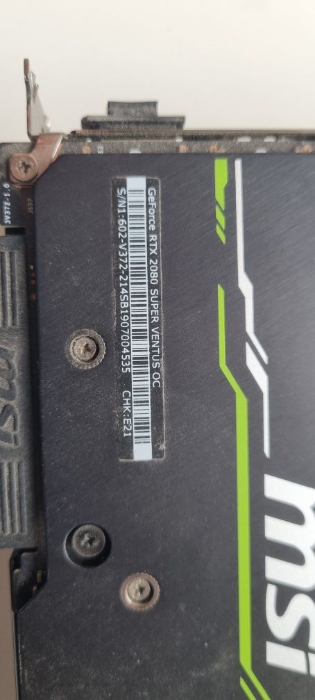 MSI GeForce RTX 2080 Super Ventus OC