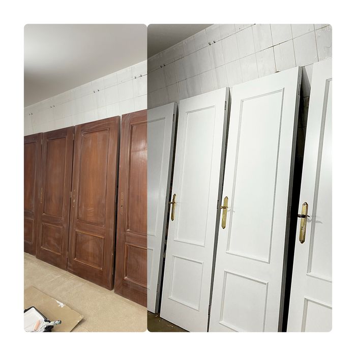 Pintura paredes/tetos/portas/móveis/roupeiros/ microcimento