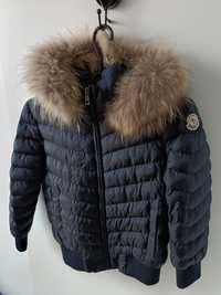 Kurtka Moncler 7 lat 122 granatowa