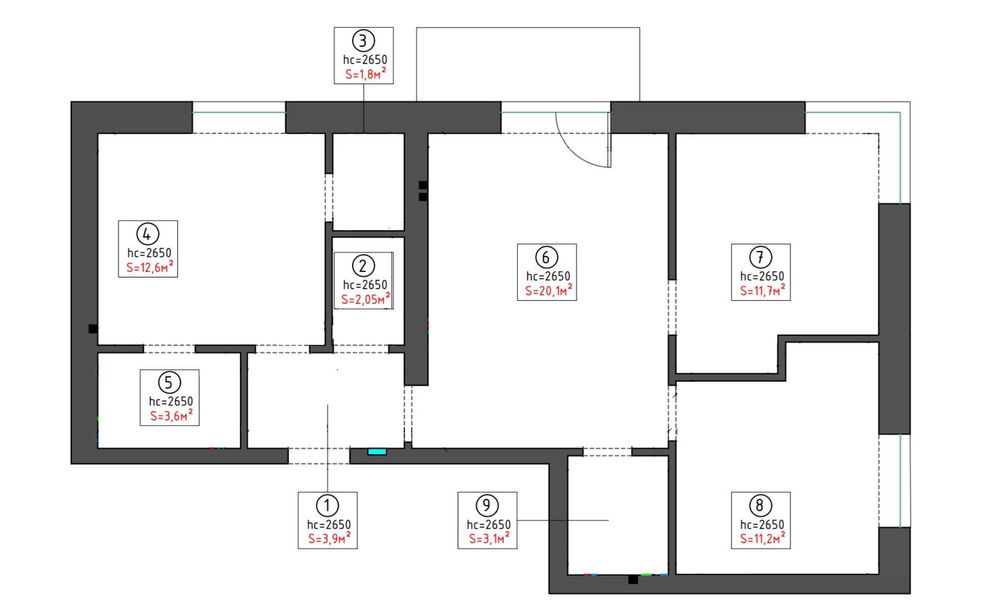 Продаж 3-кім.квартири з ідеальним плануванням в ЖК «Гордість»
