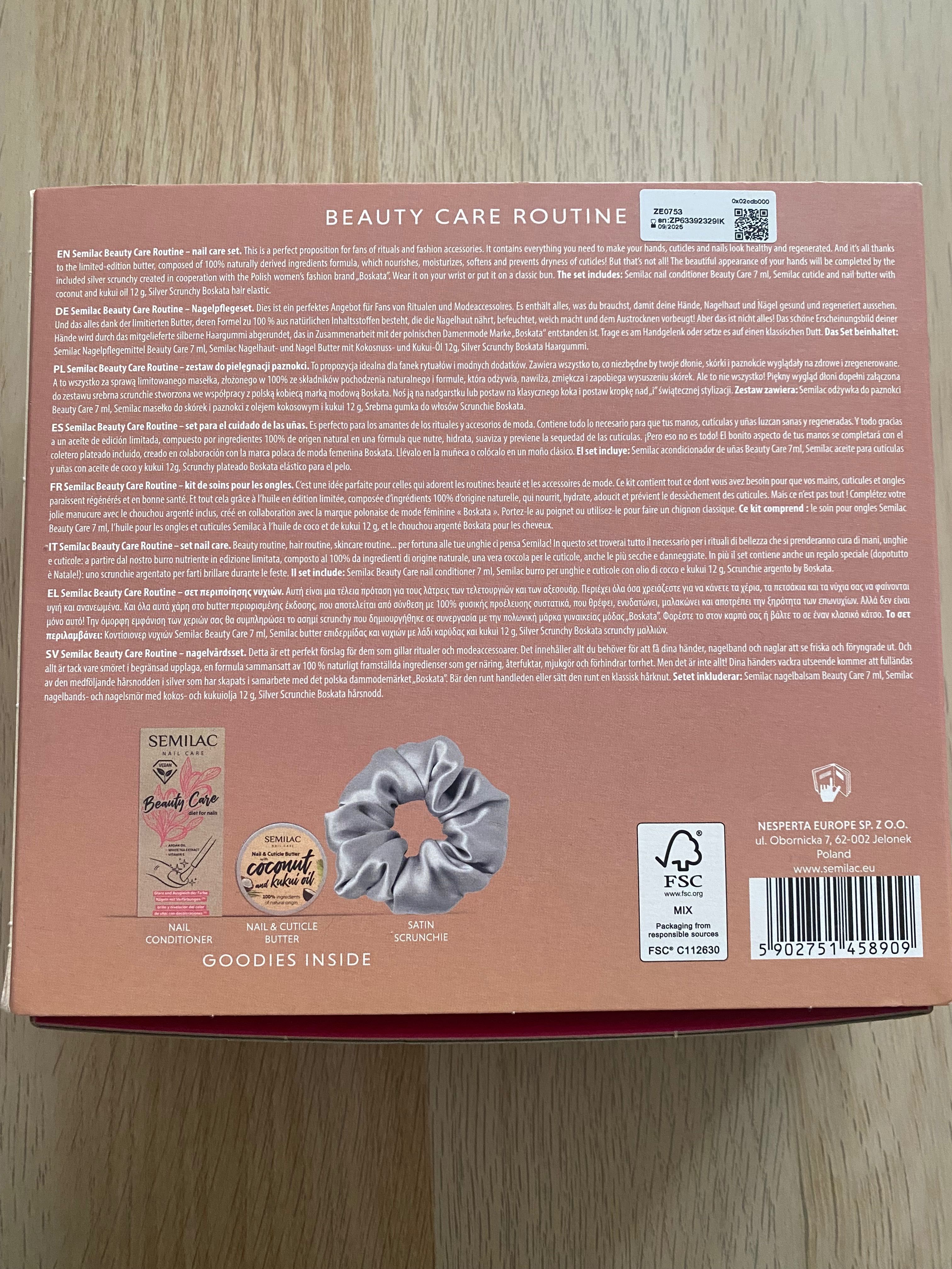 NA PREZENT Semilac Beauty Care Routine zestaw NOWY