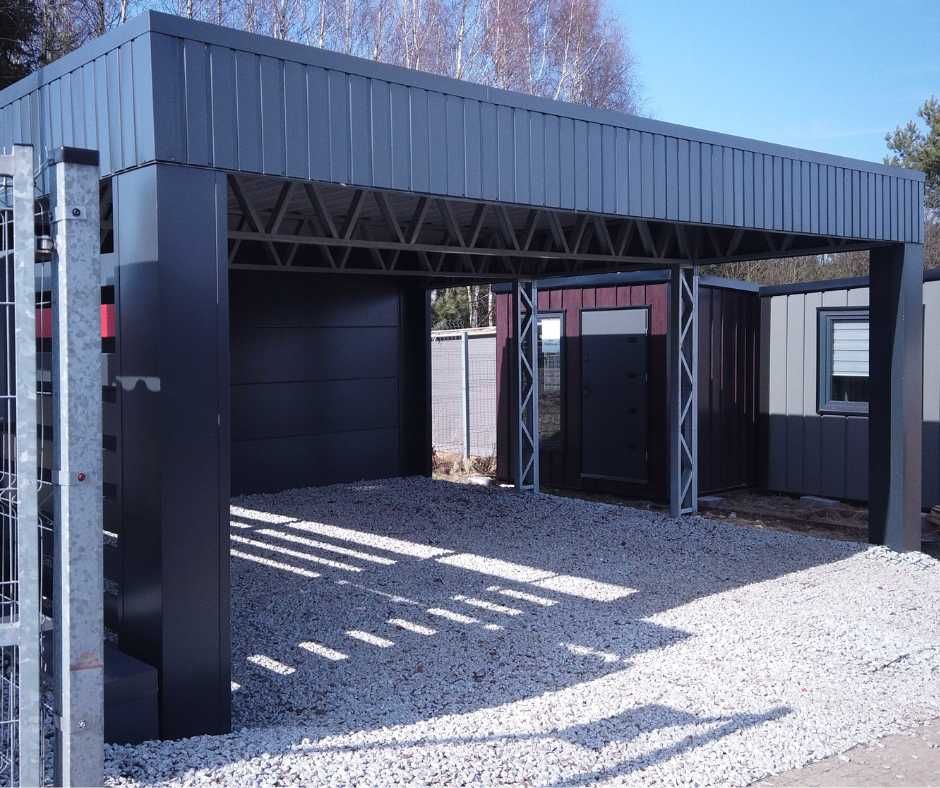 Carport dwustanowiskowy, wiata samochodowa, garaż, taras nowość