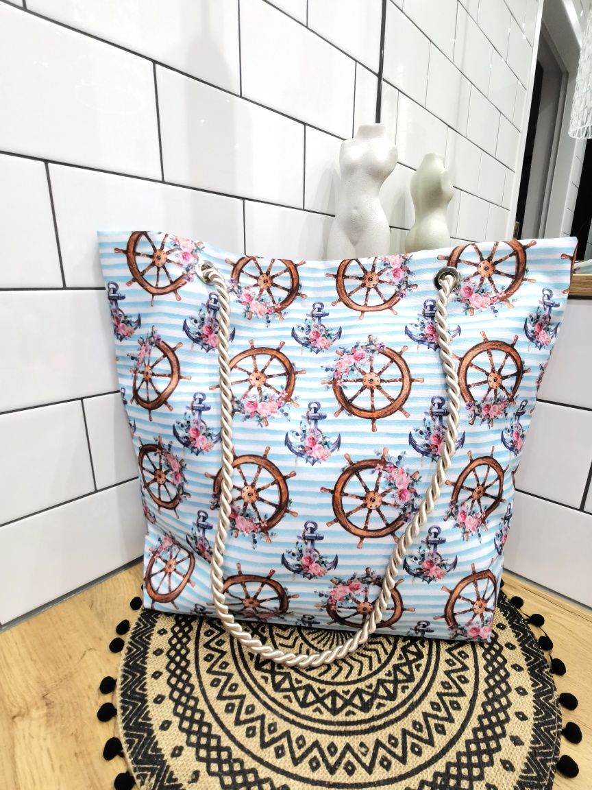 Torba plażowa na plażę shopperka shopper vintage boho