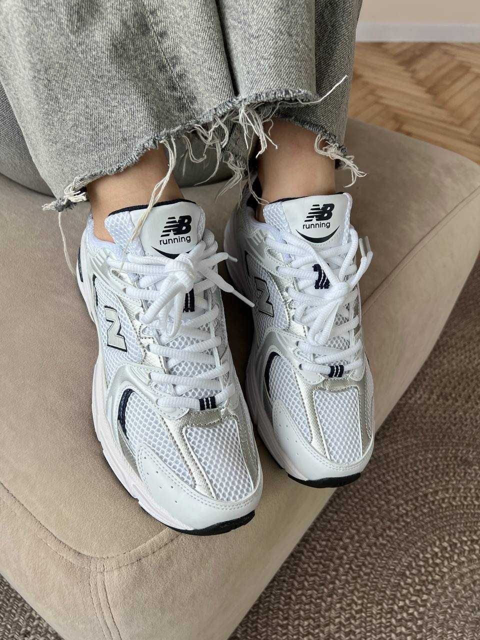 Кросівки New Balance 530 сріблясті (37-45) чоловічі жіночі Нью Баленс