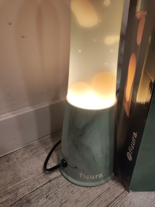 Lampa typu lava zielona