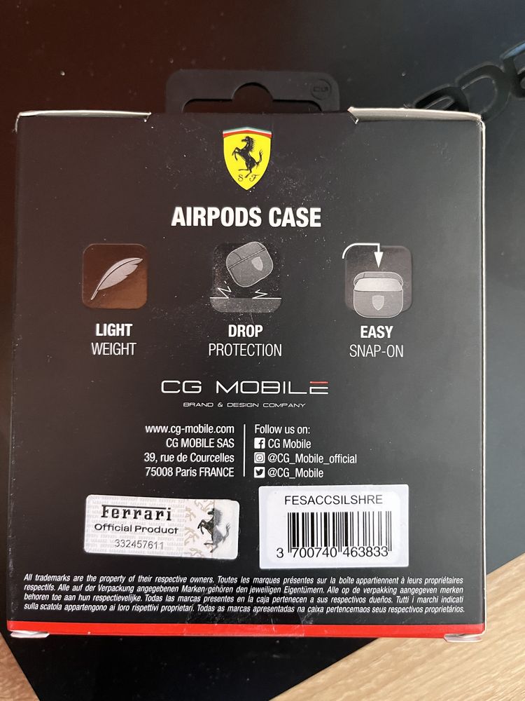 Etui Airpods 1&2 Ferrari